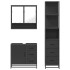 Juego de muebles de baño 3 pzas madera contrachapada