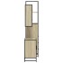 Set de muebles de baño 3 pzas madera contrachapada roble