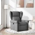 Sillón reclinable de tela gris