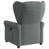 Sillón reclinable de tela gris