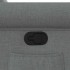 Sillón reclinable de tela gris
