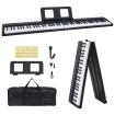 Teclado eléctrico piano 88 teclas con atril plegable