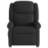 Sillón reclinable cuero sintético negro