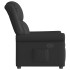 Sillón reclinable cuero sintético negro