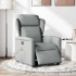 Sillón reclinable de masaje eléctrico tela gris