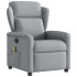 Sillón reclinable de masaje eléctrico tela gris