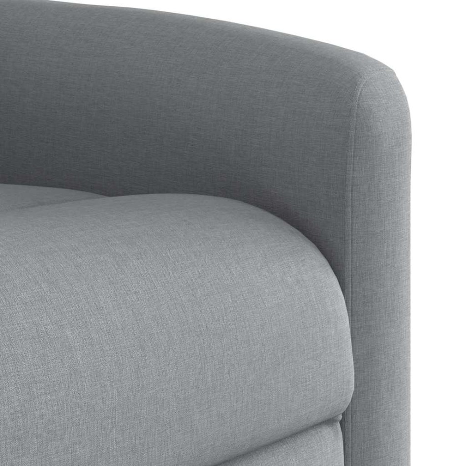 Sillón reclinable de masaje eléctrico tela gris