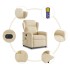 Sillón reclinable de masaje eléctrico tela color