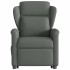 Silla de masaje reclinable de pie de tela gris