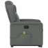 Silla de masaje reclinable de pie de tela gris