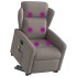 Sillón reclinable de masaje elevable tela gris