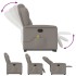 Sillón reclinable de masaje elevable tela gris