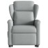Sillón de masaje eléctrico reclinable elevable tela gris