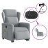 Sillón de masaje eléctrico reclinable elevable tela gris