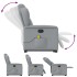 Sillón de masaje eléctrico reclinable elevable tela gris