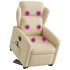 Sillón de masaje eléctrico reclinable elevable tela