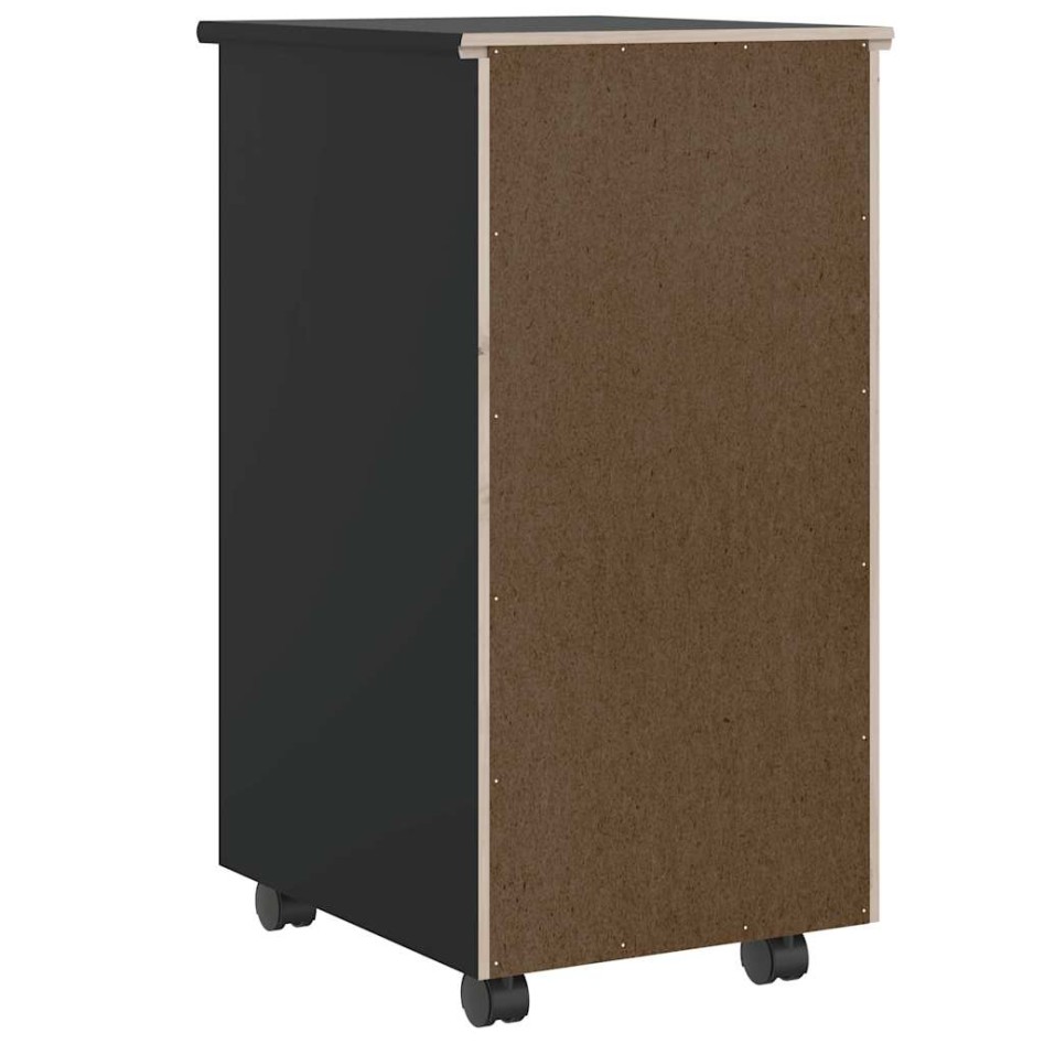 Cajonera con ruedas MOSS madera maciza de pino