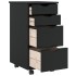 Cajonera con ruedas MOSS madera maciza de pino