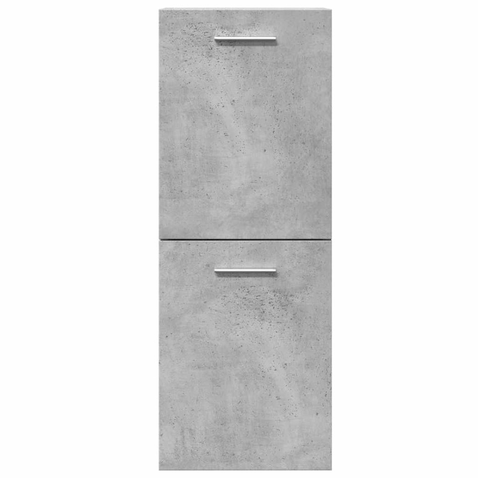 Juego muebles de baño 4 pzas madera contrachapada gris