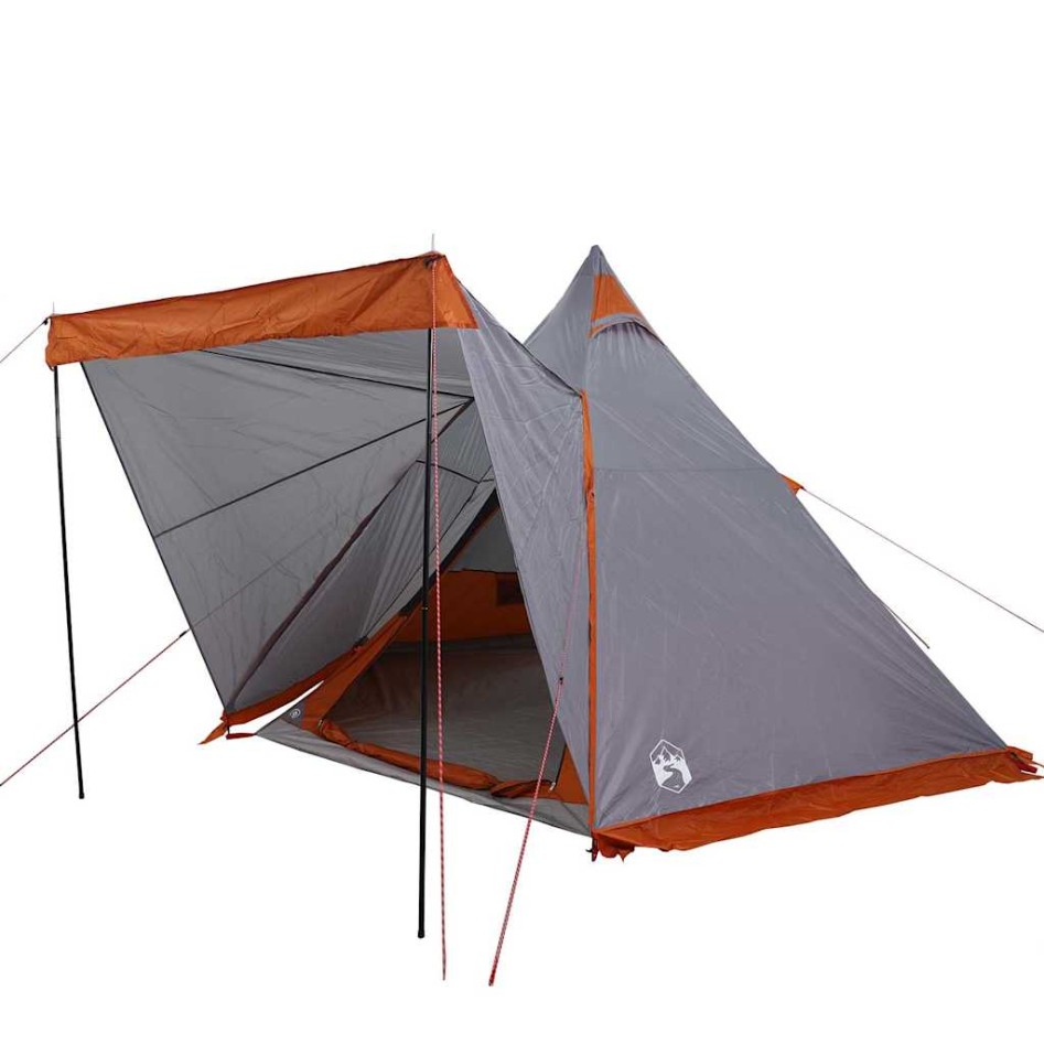 Tienda familiar tipi para 6 personas impermeable gris