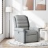 Sillón reclinable de tela gris