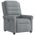 Sillón reclinable de tela gris