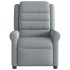 Sillón reclinable de tela gris