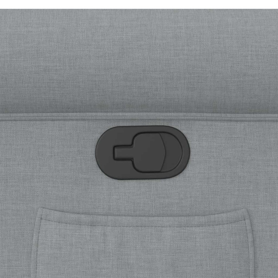 Sillón reclinable de tela gris