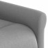 Sillón reclinable de tela gris