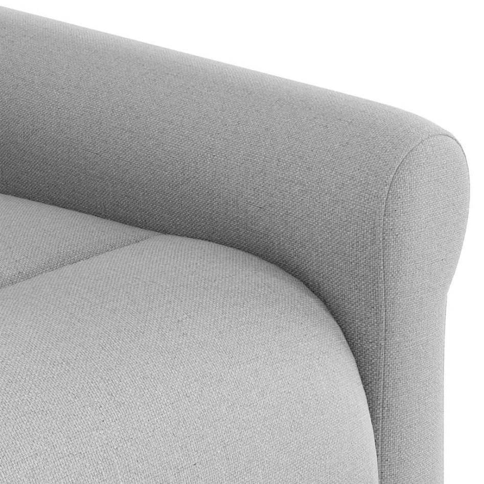 Sillón de masaje reclinable de tela gris