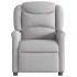 Sillón de masaje reclinable de tela gris