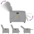 Sillón de masaje reclinable de tela gris