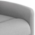 Sillón de masaje reclinable de tela gris