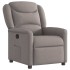 Sillón reclinable de tela gris