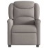 Sillón reclinable de tela gris