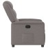 Sillón reclinable de tela gris