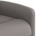 Sillón reclinable de tela gris