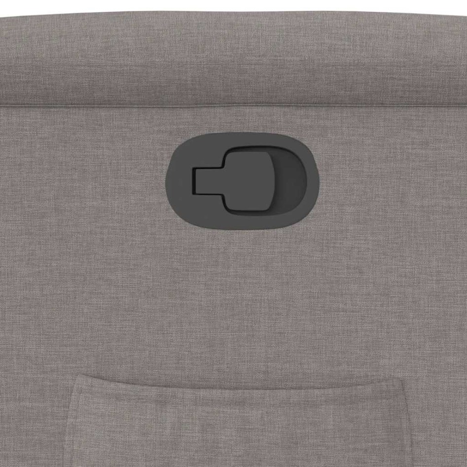 Sillón reclinable de tela gris