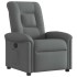 Sillón reclinable de tela gris