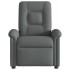 Sillón reclinable de tela gris