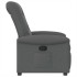 Sillón reclinable de tela gris