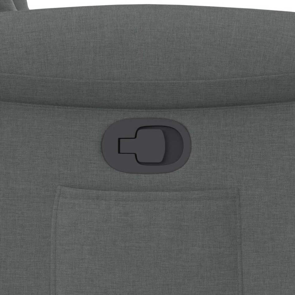 Sillón reclinable de tela gris