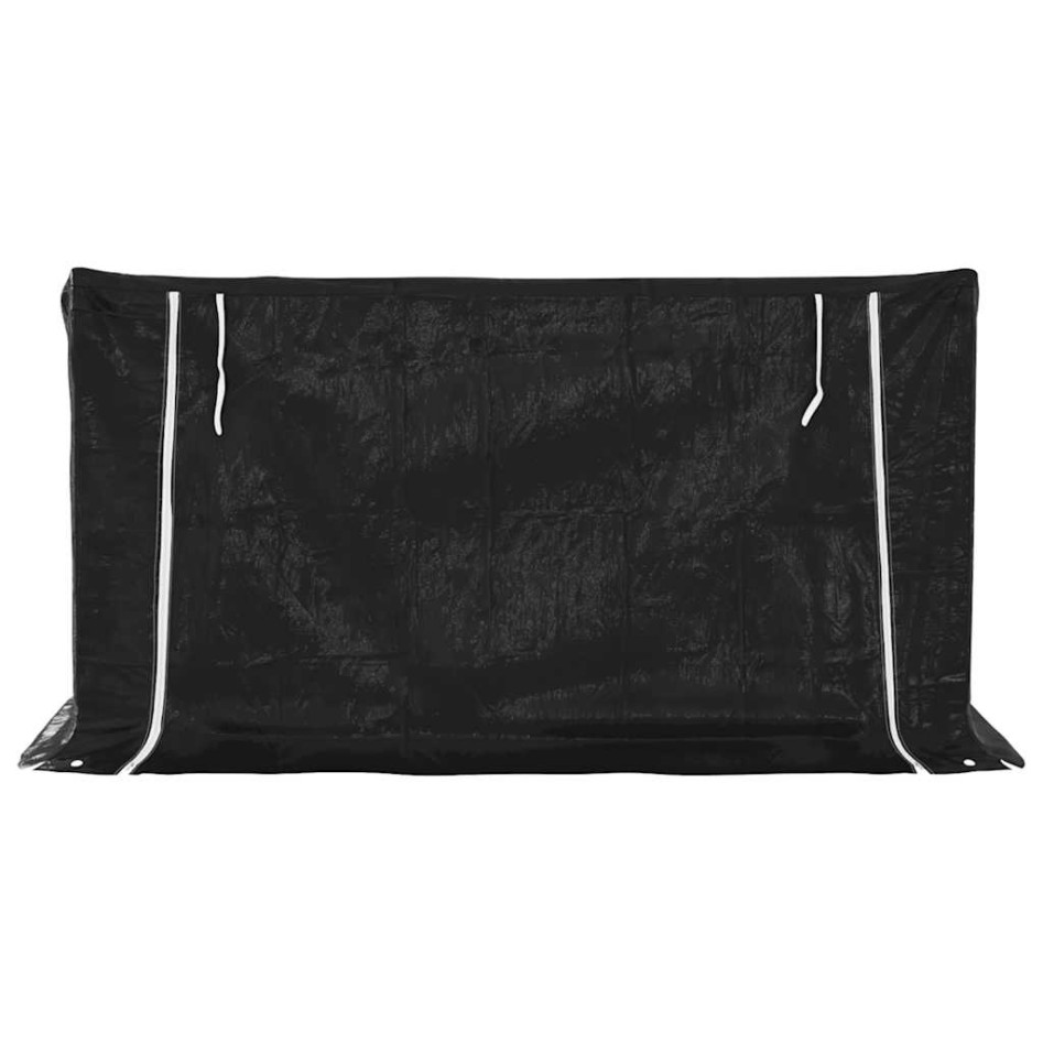 Leñero cubierta lluvia 200,5x100,5x110,5 cm acero