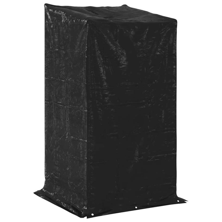 Leñero cubierta lluvia 100x100x200 cm acero