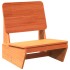 Sillas de jardín 2 uds marrón cera 60x64x70,5