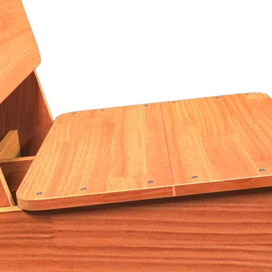 Sillas de jardín 2 uds marrón cera 60x64x70,5