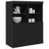Aparador negro 81x37x100 cm madera de