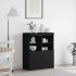 Aparador negro 81x37x100 cm madera de