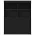 Aparador negro 81x37x100 cm madera de