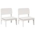 Sillas jardín 2 uds madera maciza pino blanco 60x52,5x72